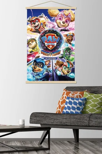 Vista 2 de Trends International Nickelodeon Paw Patrol: The Mighty Movie - Póster de pared de una hoja, 22.37 x 34.00 pulgadas, paquete de impresión premium