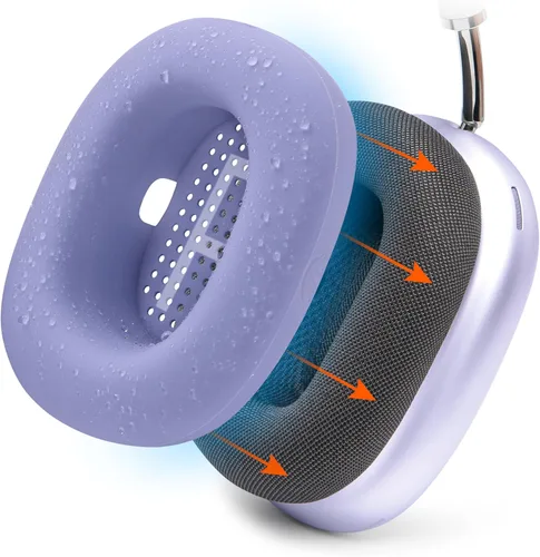 Vista 18 de WC SweatZ Max - Fundas protectoras patentadas para almohadillas de Airpods Max fabricadas por Wicked Cushions Resistente al sudor y fácilmente