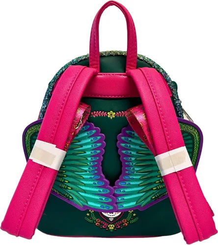 Vista 4 de Loungefly Disney Pixar Coco Pepita - Bolso de hombro con doble correa, Multi, Mini