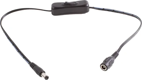 Vista 6 de Cable de extensión de enchufe de CC de 0.217 in x 0.083 in, cable resistente de 16 AWG para tira de luz LED de 5 V, 12 V, 24 V, sistema