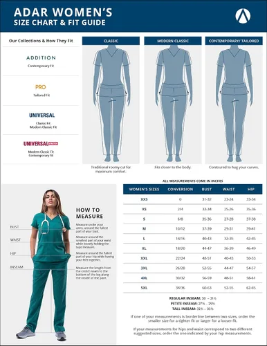 Vista 6 de Adar Pro - Conjunto moderno de ropa quirúrgica atlética para mujer, Camiseta quirúrgica moderna con cuello en V y pantalones quirúrgicos de yoga