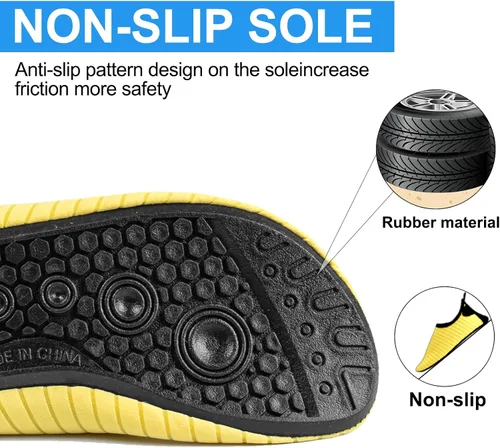 Vista 3 de Zapatos de agua para mujeres y hombres, zapatos de playa, calcetines de agua, zapatos de piscina, zapatos de secado rápido, zapatos de deportes