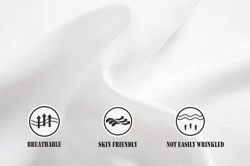 Vista 6 de VANCOOG Camisas de manga larga para hombre, casuales, elegantes y elegantes