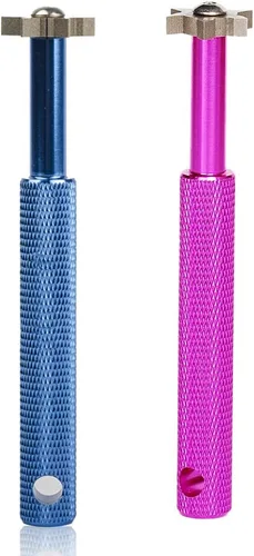 Vista 26 de HIFROM Afilador de ranuras con 6 cabezales – Afilador de ranuras para palos de golf, herramienta de reranurado y limpiador para todos los hierros