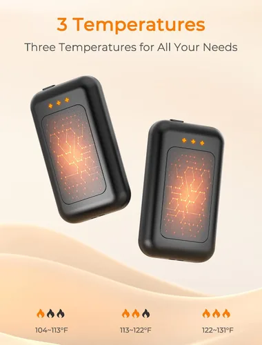 Vista 3 de Electric Hand Warmers Rechargeable, Rechargeable Hand Warmer, Portable Hand Warmer for Outdoor Camping Hunting Golf Accessories, Gifts for Women Men