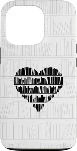 Vista 10 de Bookworm Book Lover Minimalist Heart White Case for iPhone 17