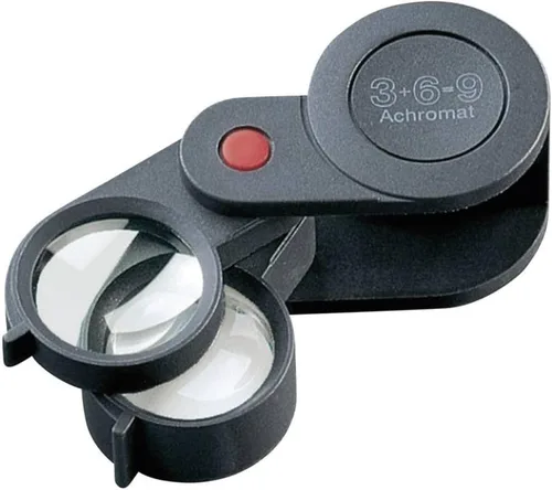 Vista 6 de ESCHENBACH Lupa de plástico plegable 1109-10 lupa de inspección de aumento 10x