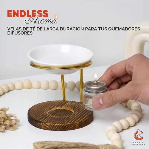 Vista 5 de Candle Charisma Velas líquidas desechables, velas de té de aceite con tiempo de combustión extendido de 8 horas, vela líquida sin goteo, combustible