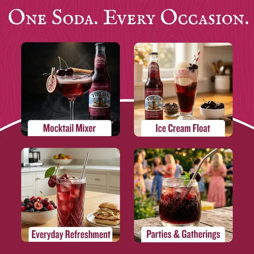 Vista 5 de VIRGILS Black Cherry Cream Soda, 12 FZ