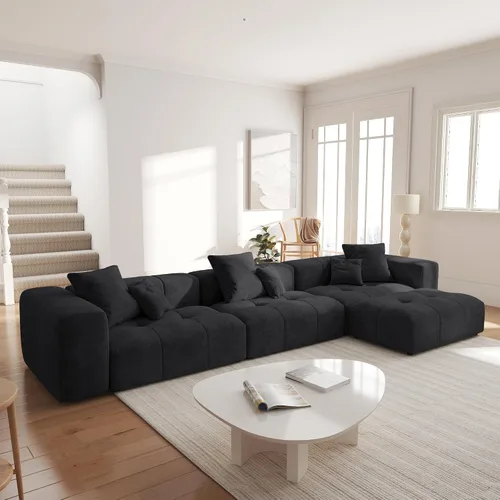 Vista 25 de JACH Sofás seccionales de 2 plazas, sofá moderno de oficina, sofá modular de dos plazas, sofá cama acogedor para apartamento, dormitorio, sala
