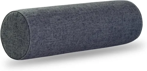 Vista 23 de Almohada cilíndrica de espuma viscoelástica, almohada cervical ergonómica para cuello, piernas, soporte de espalda, cojín decorativo para sofá