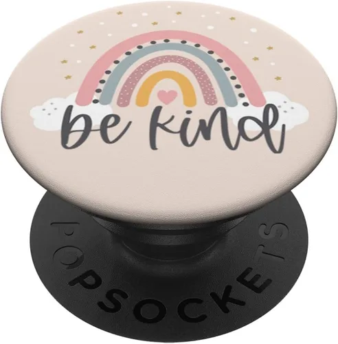 Vista 7 de Be Kind - Lindas citas positivas de arco iris, frases inspiradoras PopSockets MagSafe PopGrip para iPhone