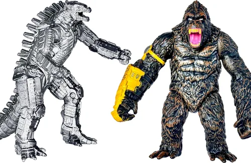 Vista 13 de TwCare Juego de 2 Figuras de Monstruo Legendario de Fuego Shin, Juguetes del Rey Llameante de los Monstruos, Articulaciones Móviles, Serie de Dragón