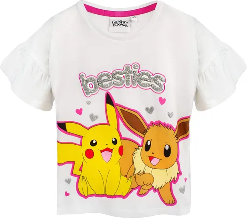 Vista 3 de Pokemon Pijamas Pikachu & Eevee Manga Larga O Corta Pierna Niña Pijamas