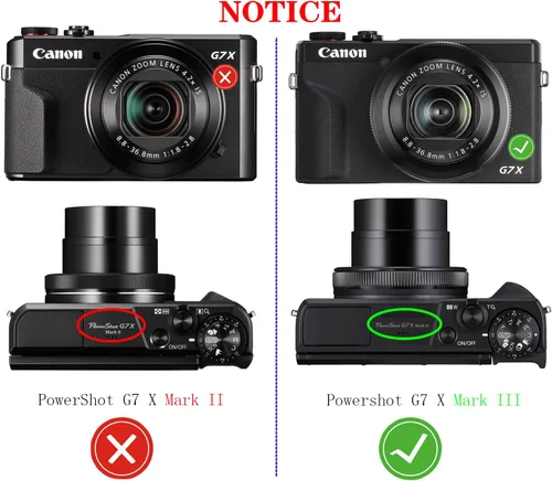 Vista 2 de Protector de pantalla para cámara digital Canon PowerShot G7X G7 X Mark III mark3 (para accesorios), [3 unidades] HUIPUXIANG LCD Película