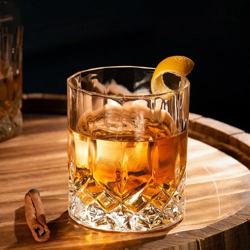 Vista 5 de Vasos de whisky – Juego de 24 vasos elegantes y transparentes para whisky, escocés y bourbon – Cristalería de bar Juego de 24 vasos de roca
