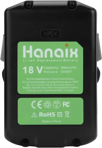Vista 6 de 3.0Ah 18V Batería para Hitachi BSL1815X BSL1815S BSL1830 BSL1830C 330139 330557 339782 Batería de Reemplazo Estilo Deslizante