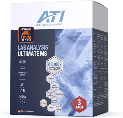 Vista 8 de ATI ICP Lab Analysis Pro para acuarios de arrecife - Pruebas avanzadas de agua con análisis de agua RO - Nitrato, KH y fluoruro - 1 kit de prueba