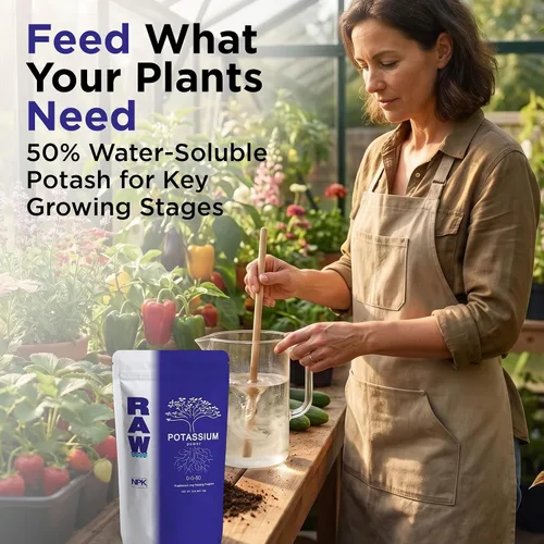Vista 4 de RAW Fertilizante de potasio - Soluble en agua de alto potasio para plantas, 2 lb