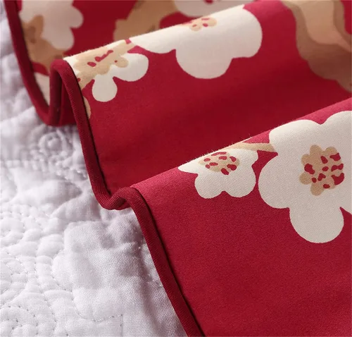 Vista 83 de ABREEZE Juego de funda de edredón tamaño individual con cierre de botón, 100% algodón egipcio, juego de ropa de cama floral de granja, color rosa, 3