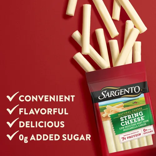 Vista 4 de Sargento Natural String Cheese Snacks, 12