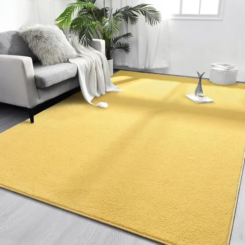 Vista 10 de FlyDOIT Alfombras redondas para dormitorio, sala de estar, 4 x 4, color negro, súper suaves, cómodas, gruesas, de espuma viscoelástica, alfombra