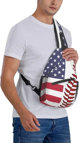 Vista 7 de SURERUIM Mochila ligera para el pecho, mochila cruzada para hombres y mujeres, linda mochila para gimnasio, deportes, viajes, senderismo
