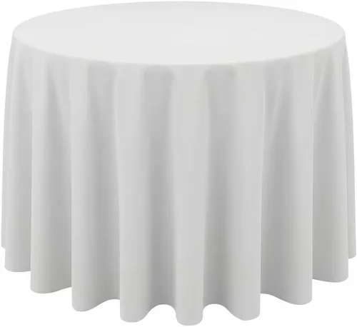 Vista 26 de Surmente Mantel cuadrado para mesas cuadradas o redondas, 100% poliéster, 52 x 52 pulgadas, mantel para bodas, banquetes o restaurantes (negro)