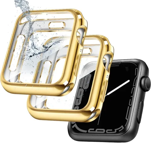 Vista 28 de top4cus - Funda ecológica protectora, de TPU suave y flexible, compatible con iWatch Series 5, Series 4, Series 3, Series 2 y Series 1 Negro