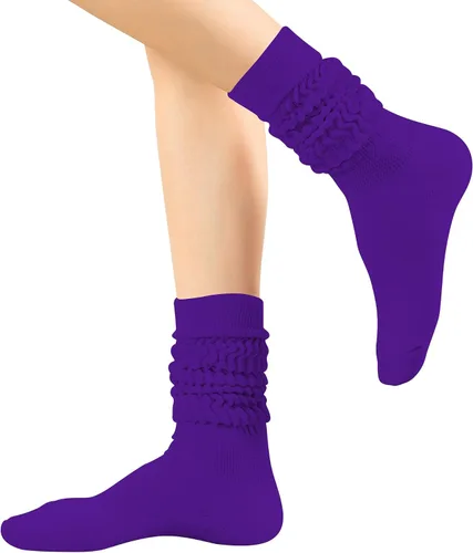 Vista 2 de UTTPLL Calcetines largos de algodón para mujer, calcetines largos de algodón para dormir, hasta la rodilla, para gimnasio, calcetines para botas