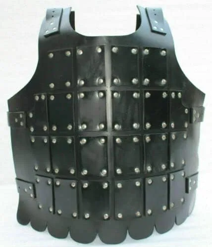Vista 2 de Tira de armadura medieval con clip de mano LARPSCA Armour de cuero genuino