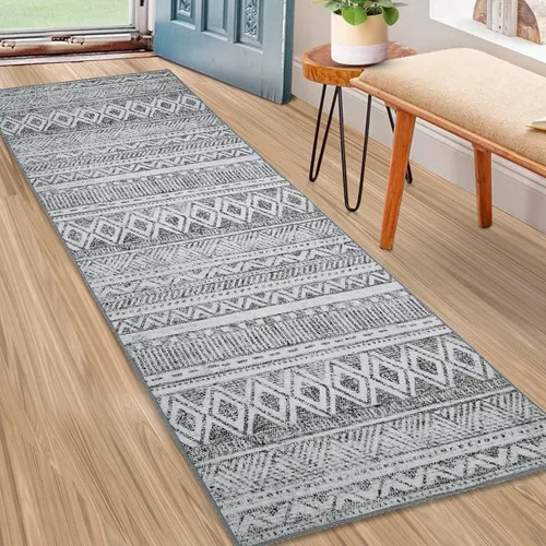 Vista 12 de Zacoo Alfombra bohemia de 4 x 6 pies, lavable a máquina, marroquí, para dormitorio, sala de estar, alfombra bohemia suave y antideslizante