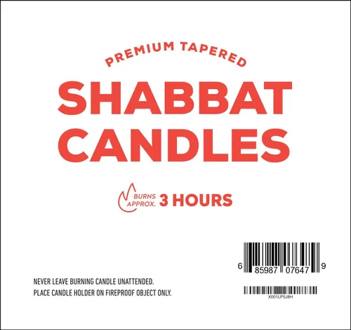 Vista 9 de Shabat Velas Shabbos 3 Hr. - 12 Ct.
