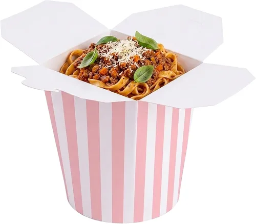Vista 25 de Restaurantware Caja para llevar fideos de papel negro de 16 onzas, 200