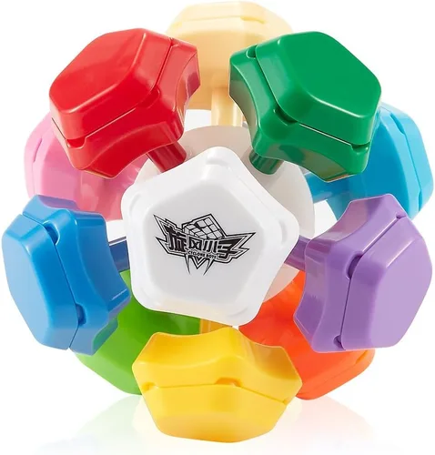 Vista 8 de D-FantiX Cyclone Boys 3x3 megaminx Pegatina Speed Cube pentagonal Dodecaedron Cube Puzzle Toy