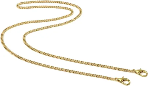 Vista 24 de Yichain Mini Linda Correa de Cadena de Bolso de Mano Correa de Repuesto para Bolso de Mano con Hombro Accesorios de Encanto (Oro Antiguo, 33 cm)