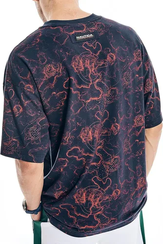 Vista 3 de Nautica Men's Competition Sustainably Crafted Printed Pocket T-Shirt