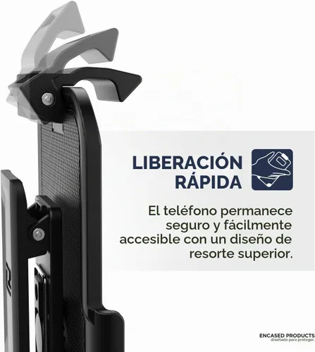Vista 3 de Encased Clip para cinturón para Otterbox Symmetry Series - iPhone 15 Pro Max (solo funda) funda no incluida