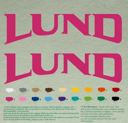 Vista 10 de Pair Lund - Calcomanías de vinilo de repuesto compatibles con lancha, motor fuera de borda, juego de 2 (12 pulgadas, negro 070)