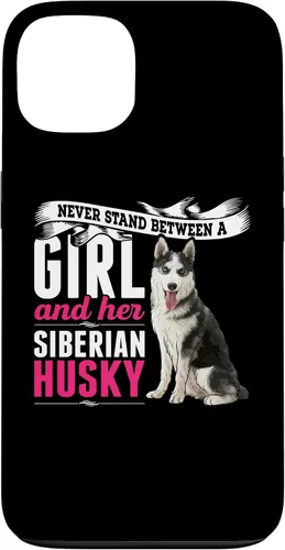 Vista 7 de iPhone 16 Never Stand Between A Girl And Her Siberian Husky Dog Case