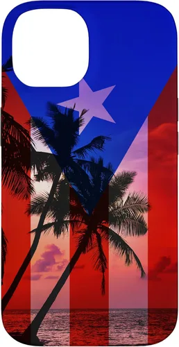 Vista 4 de Tropical Ocean Vibes Puerto Rico Flag - Funda para iPhone 17