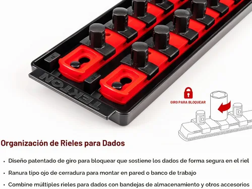 Vista 6 de TEKTON Juego de llaves de vaso de 12 puntos con accionamiento de 1/2 Poco profundo.