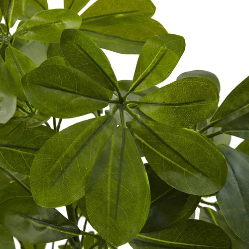 Vista 2 de Nearly Natural Schefflera de bebé verde de 32 pulgadas (tacto real) (juego de 2) planta artificial