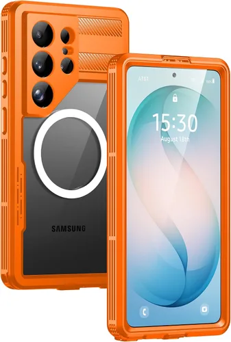 Vista 17 de Lanhiem Funda para teléfono Galaxy Note 9, IP68, impermeable, a prueba de polvo, a prueba de golpes, con protector de pantalla integrado, cubierta