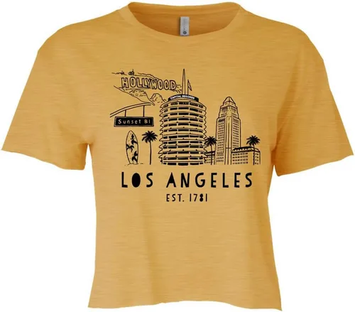 Vista 50 de Cute Women's Screen Location Printed Crop Tee, Shirts With Sayings