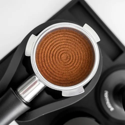 Vista 2 de Normcore Tamper para Espresso de 51 mm con base ondulada - Tamper con resorte - Muelles de repuesto de 15 lb / 25 lb / 30 lb - Mango y soporte