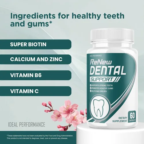 Vista 3 de IDEAL PERFORMANCE Renovar el limpiador de pastillas de apoyo dental (60 cápsulas)
