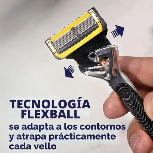 Vista 8 de Gillette ProGlide Shield Premium Edition Maquinillas de afeitar para hombres, 1 maquinilla de afeitar Gillette, 8 repuestos de cuchillas ProShield
