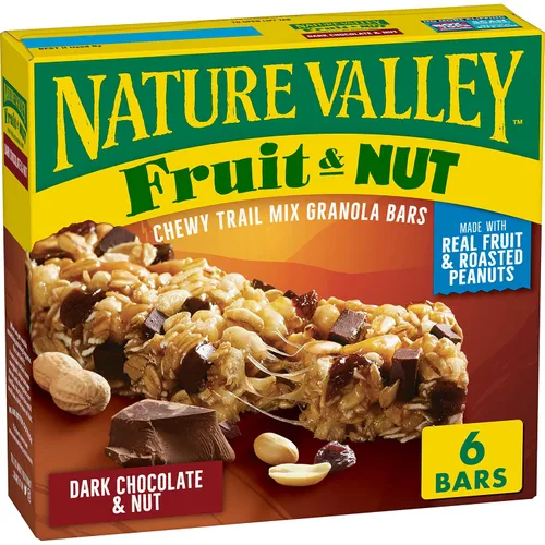 Vista 17 de Nature Valley Barras de granola de frutas y nueces, cereza de chocolate oscuro, 6 unidades, 7.4 onzas