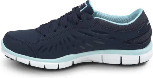 Vista 4 de Skechers Work Stacey - Tenis de trabajo con punta suave para mujer, antiderrapante, perfil bajo